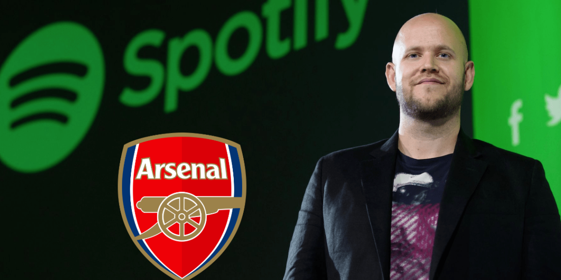 Spotify Daniel Ek Arsenal