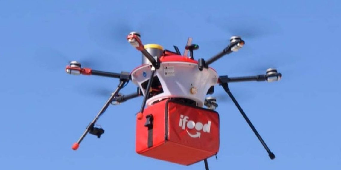 ifood-drones-reparto-delivery-comida-brasil