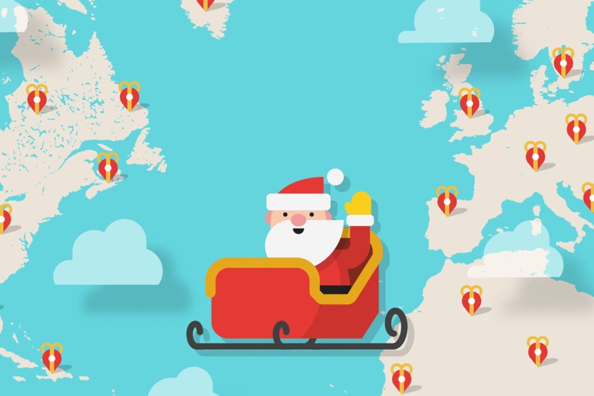 Google Maps te muestra la ruta de Santa Claus en esta Navidad