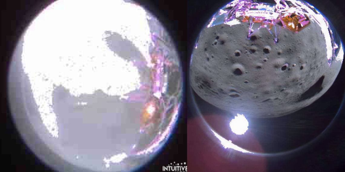 La Sonda Odysseus envía las primeras imágenes de la luna