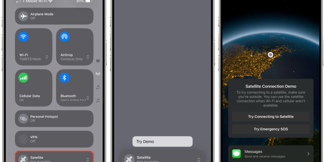Ya puedes comunicarte sin señal desde tu iPhone con funciones satelitales