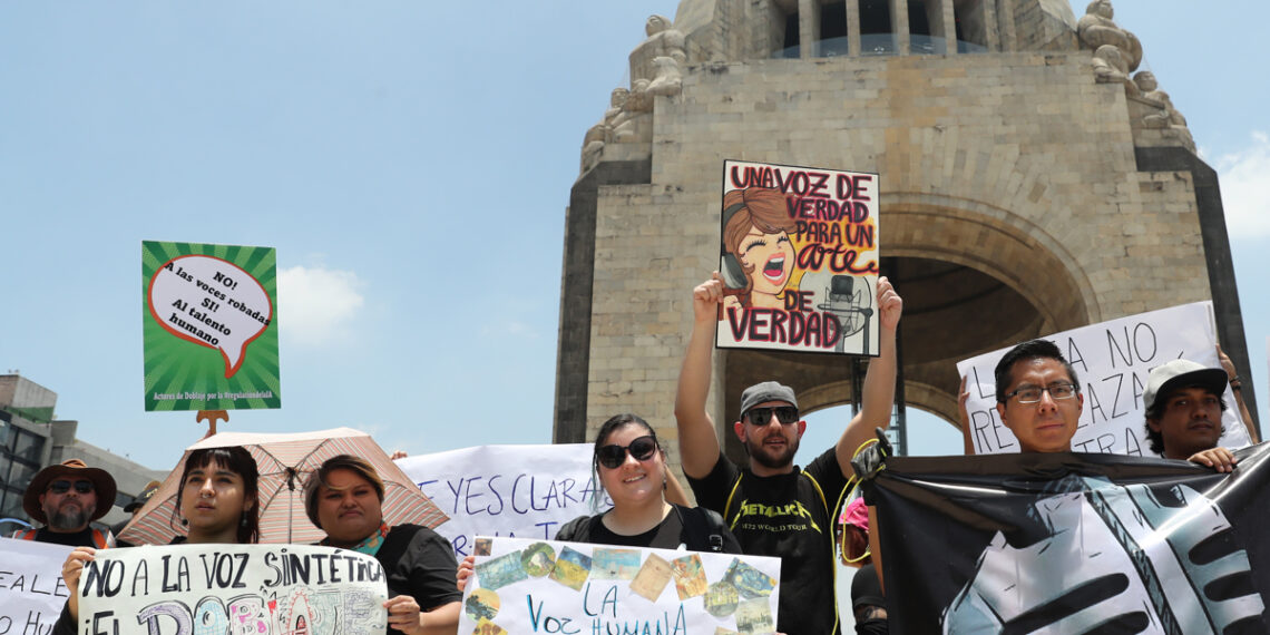 Marchan en la CDMX en contra del uso no regulado de la IA