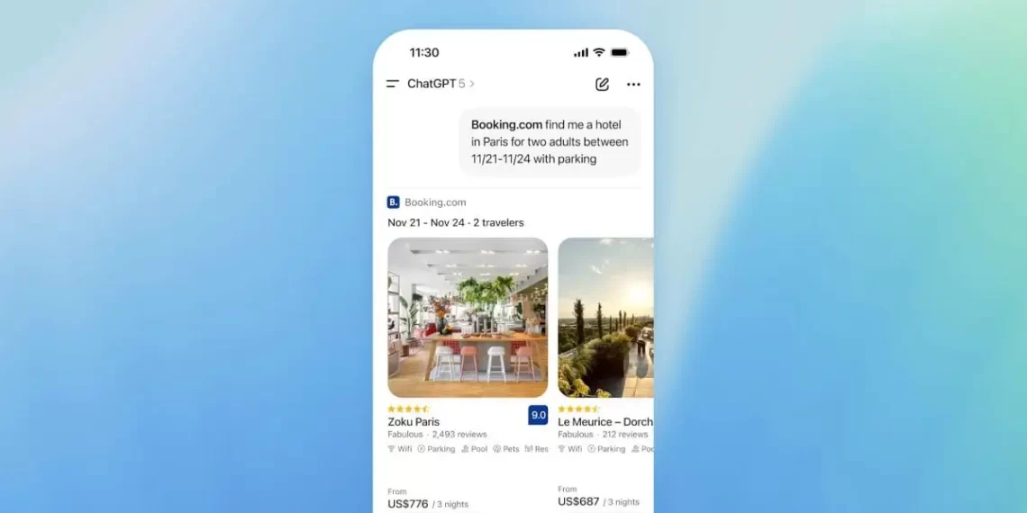 ChatGPT podrá usarse con apps como Spotify y Booking