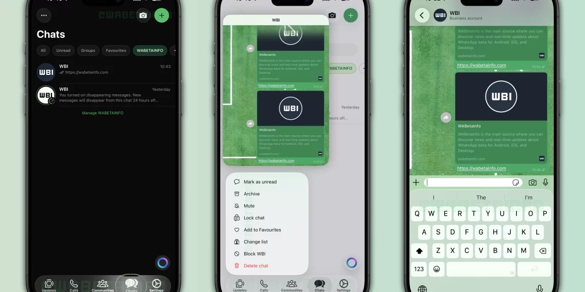 WhatsApp Liquid Glass en iPhone: qué es, qué cambios trae