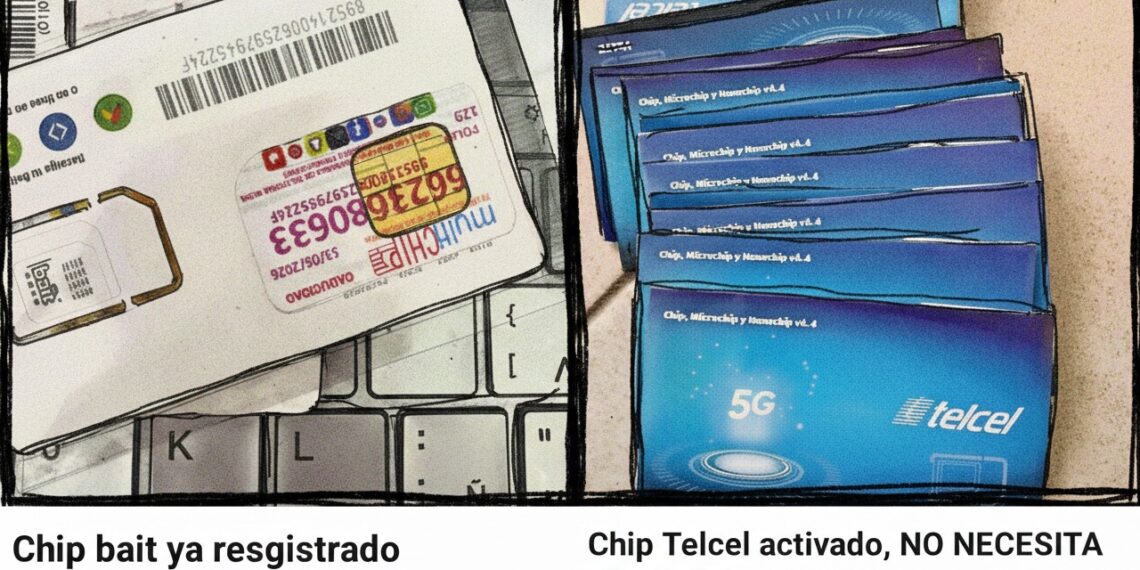 Reportan Mercado Negro de chips registrados en México