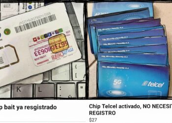 Reportan Mercado Negro de chips registrados en México
